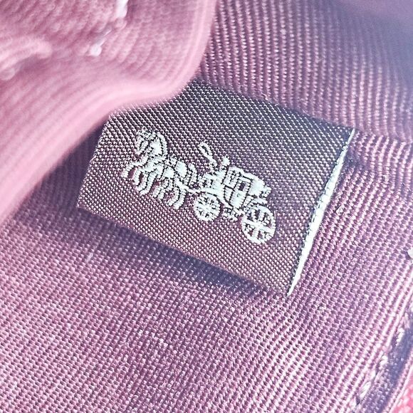 NWT Coach Red Leather Wristlet SOLD OUT COLOR on Coach website! - Picture 6 of 8